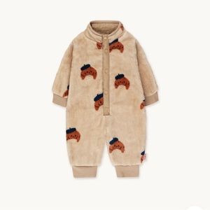 VGUC Tinycottons Fleece Croissant Onesie 6M
